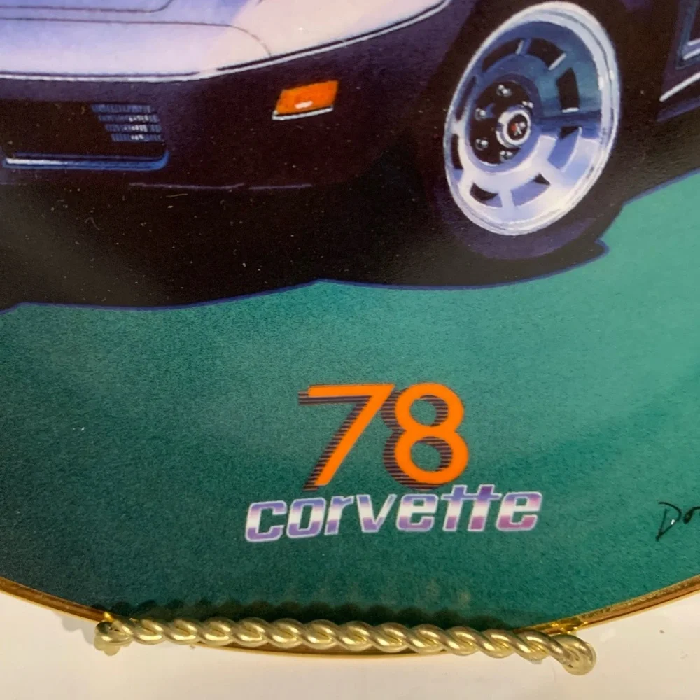 Franklin Mint 1978 Corvette Plate # JA4727